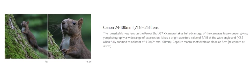 Canon PowerShot G7X Mark III Portable Digital Camera Optical Zoom 4K Video