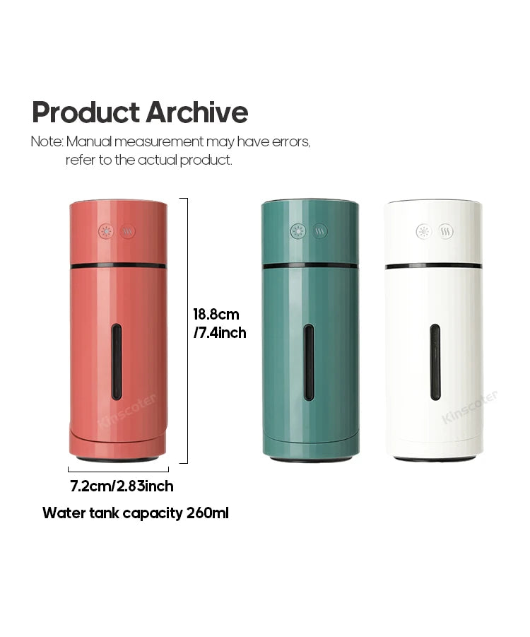 Wireless Air Humidifier USB Aromatherapy Diffuser
