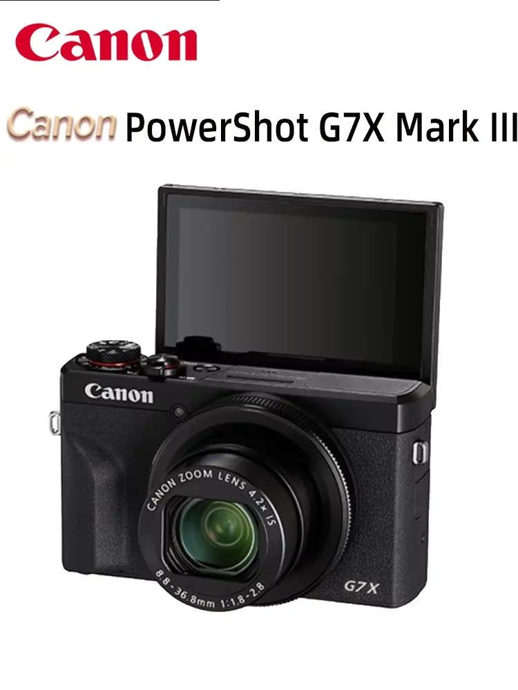 Canon PowerShot G7X Mark III Portable Digital Camera Optical Zoom 4K Video
