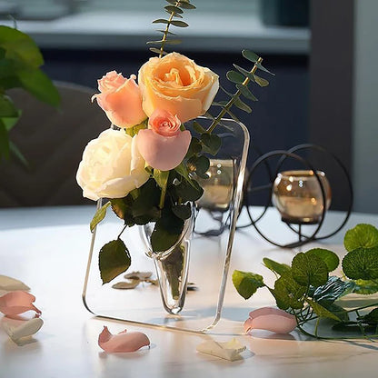 Acrylic Stylish Photo Frame Vase
